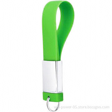 Promotional Lanyard USB Drive, Silicone Material, Full Capacity Grade A Chips, Panton Match Color
